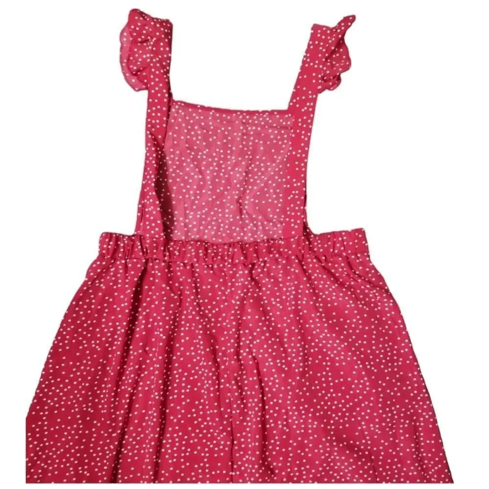 Bloomchic Red and White Polka Dot Ruffle Trim Dress - Picture 5 of 9